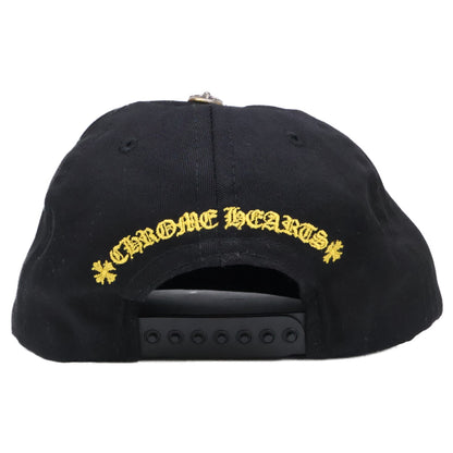 Chrome hearts クロムハーツ ブラック×イエロー 6Panel On Field 925釦 CHベースボールキャップ 帽子