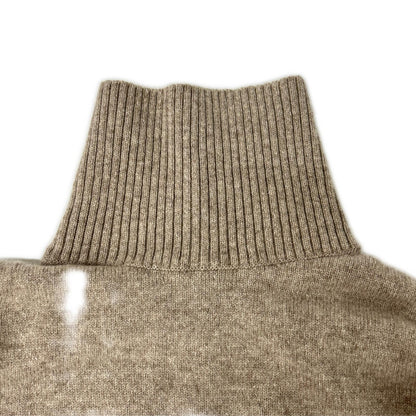 CASIMICO カシミコ CASI-2356 サンド ウールカシミヤシルク ハイネックネック ニット トップス