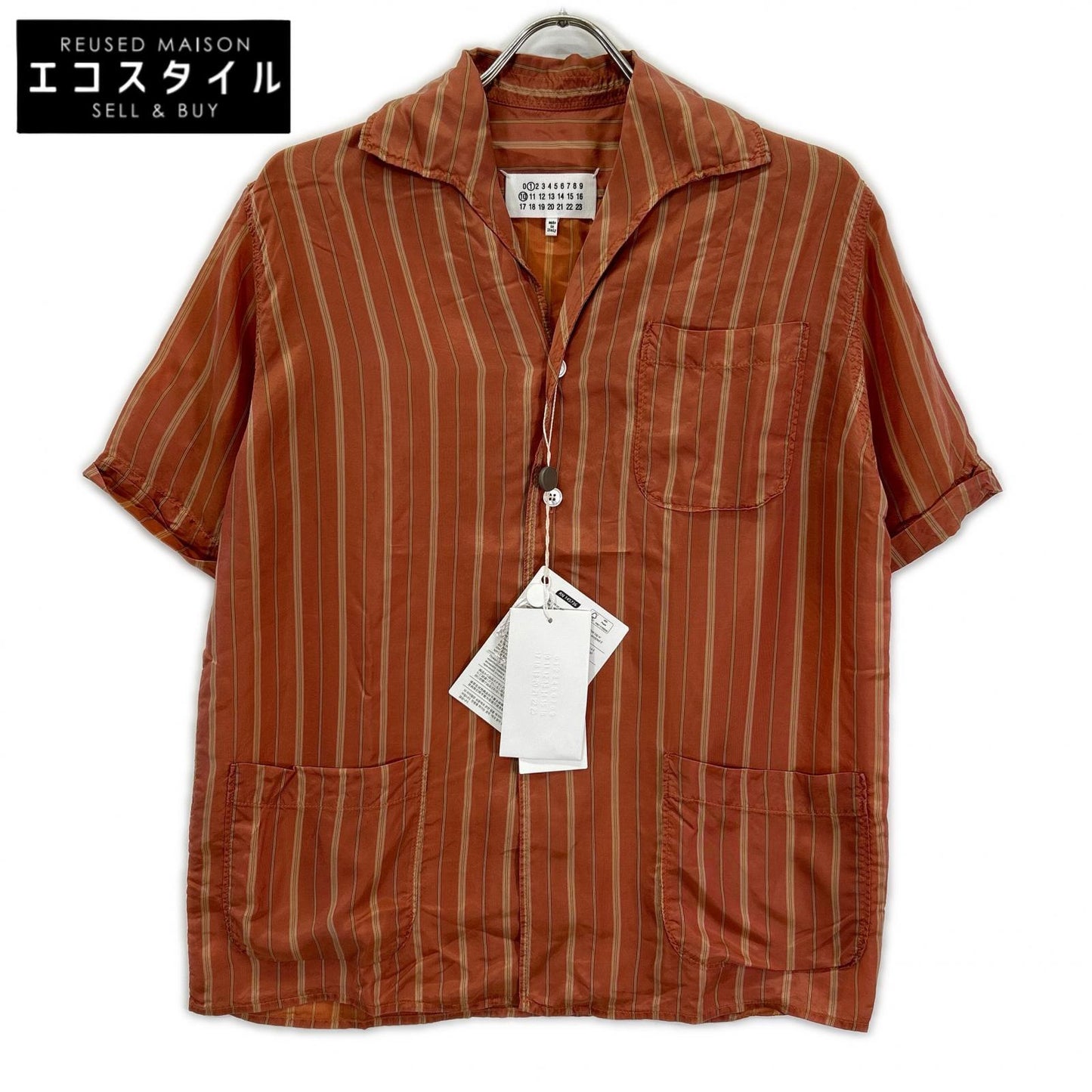 Maison margiela メゾンマルジェラ S50DR0003 S60380 23年 半袖オープンカラーシャツ トップス
