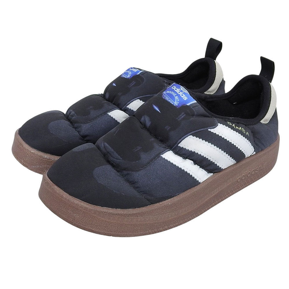 adidas アディダス 新品同様 PUFFYLETTE SAMBA スリッポン サンダル シューズ メンズ ブラック 26.5cm HP6700 シューズ
