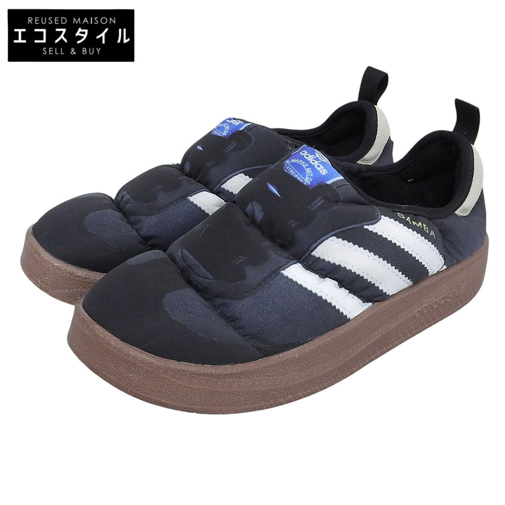 adidas アディダス 新品同様 PUFFYLETTE SAMBA スリッポン サンダル シューズ メンズ ブラック 26.5cm HP6700 シューズ