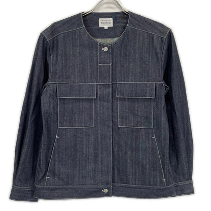 foufou フーフー 23AW FF231JK03 インディゴ no collar denim jacket ジャケット