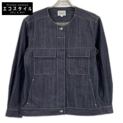 foufou フーフー 23AW FF231JK03 インディゴ no collar denim jacket ジャケット
