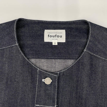 foufou フーフー 23AW FF231JK03 インディゴ no collar denim jacket ジャケット