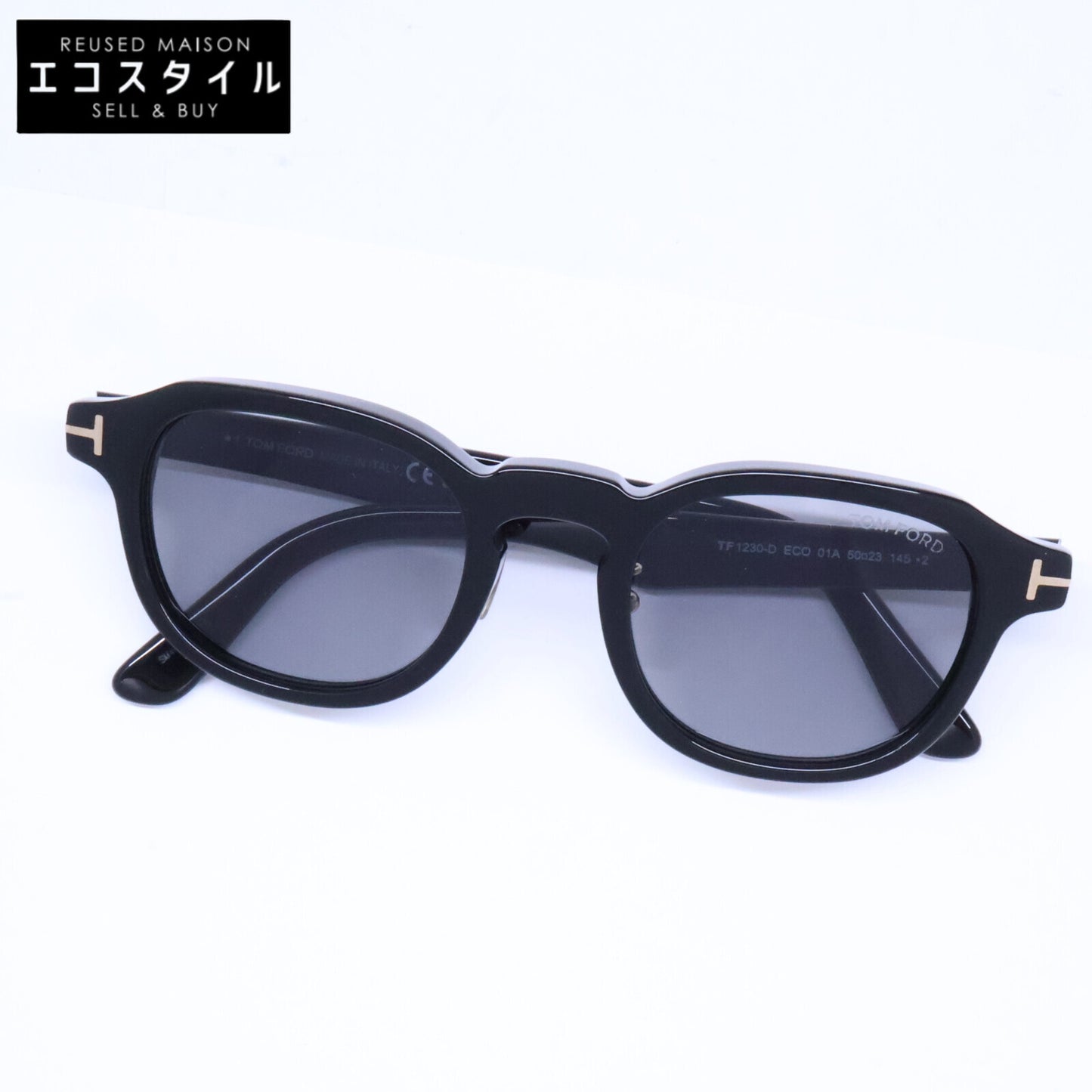 TOM FORD トムフォード TF1230-D ECO 01A 日本企画モデル ウェリントンシェイプ サングラス