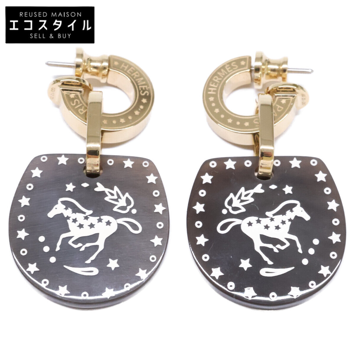 HERMES エルメス 新品同様 シュヴァル ドゥ クールPM ピアス