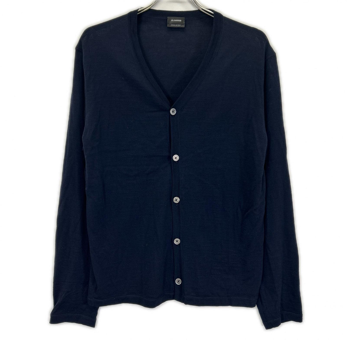 JILSANDER ジルサンダー ネイビー IM751012 ウール カーディガン トップス