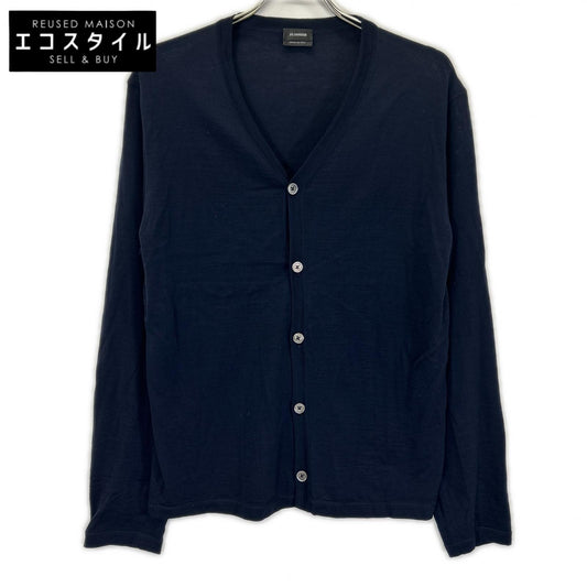 JILSANDER ジルサンダー ネイビー IM751012 ウール カーディガン トップス