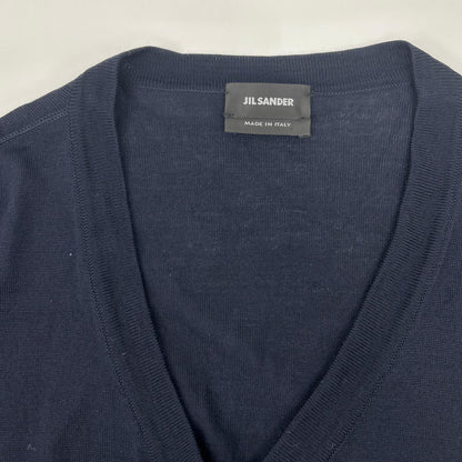 JILSANDER ジルサンダー ネイビー IM751012 ウール カーディガン トップス