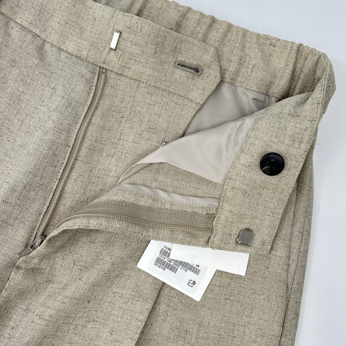 UNITED ARROWS United Arrows beige Spiree IAS pleated tapered pants bottoms