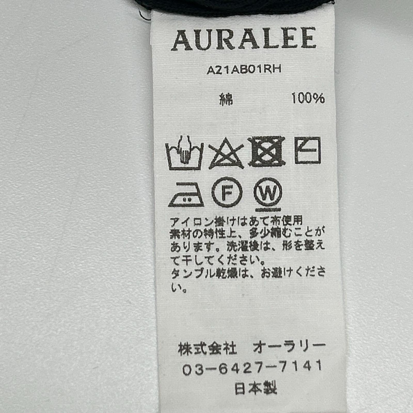 AURALEE オーラリー 別注 A21AB01RH ブラック リブニット カットソー トップス