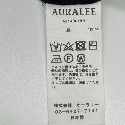 AURALEE オーラリー 別注 A21AB01RH ブラック リブニット カットソー トップス