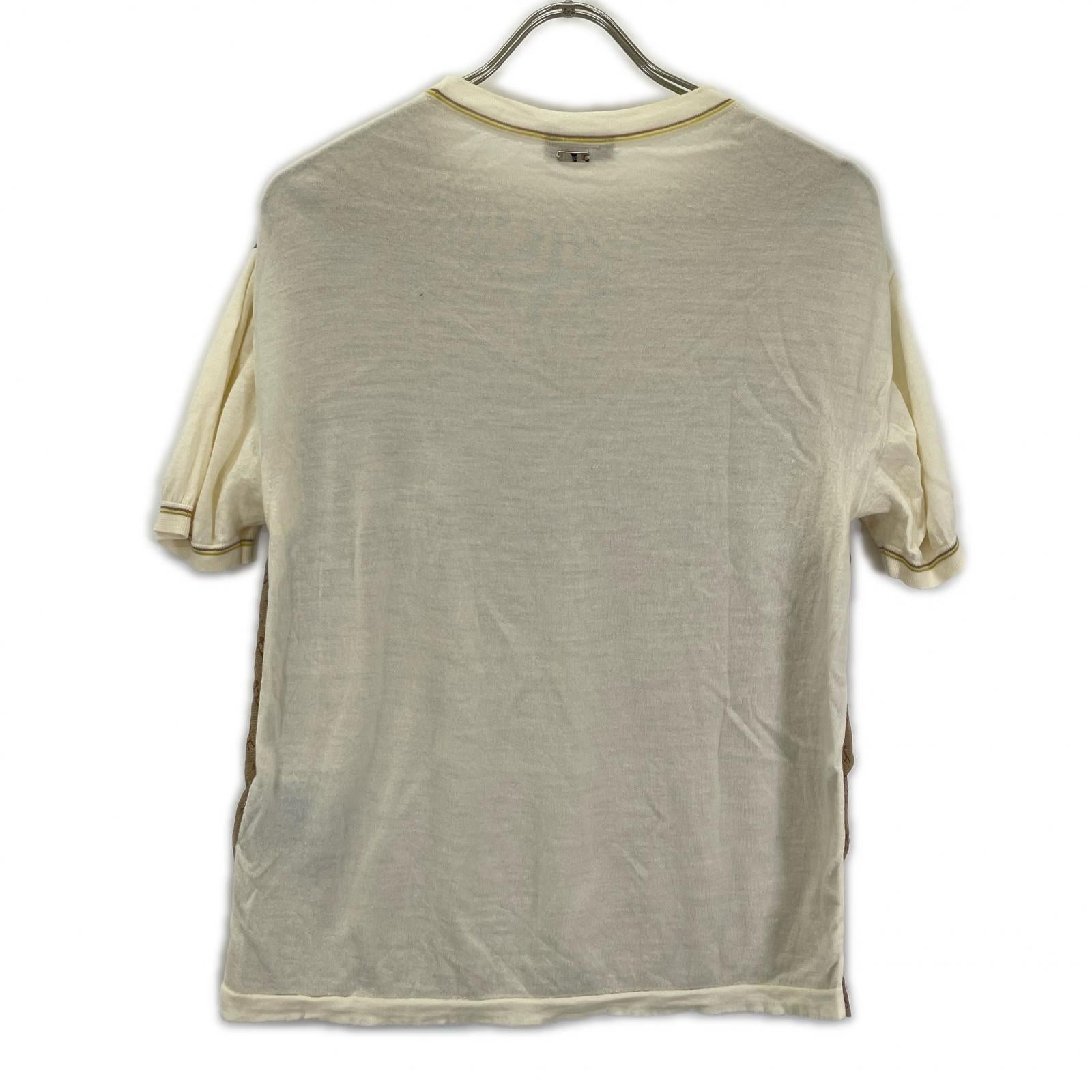 HERNO ヘルノ MG0001D-70028-1033 ブラウン Hモノグラム ニットドッキングカットソー トップス