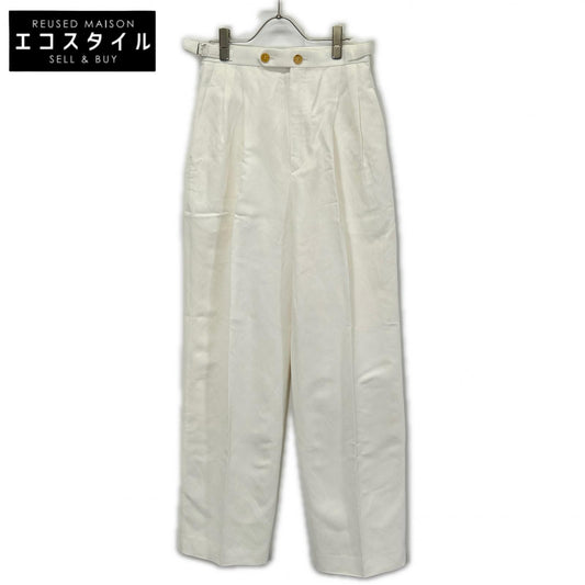BLAMINK ブラミンク 7914-299-0362 ホワイト RESORT タックテーパードパンツ ボトムス
