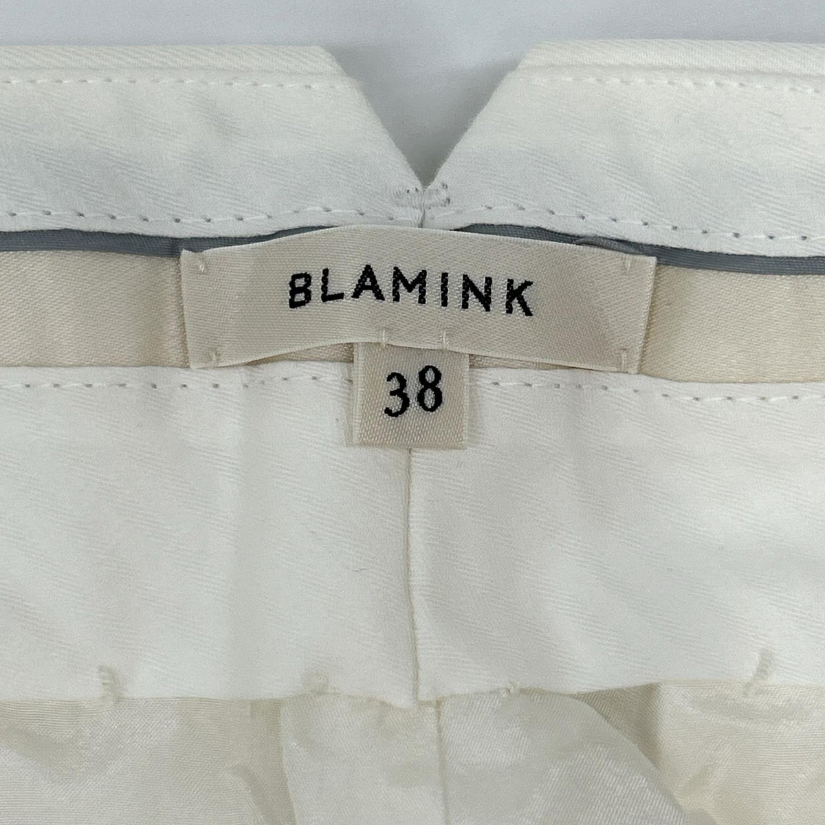 BLAMINK ブラミンク 7914-299-0362 ホワイト RESORT タックテーパードパンツ ボトムス