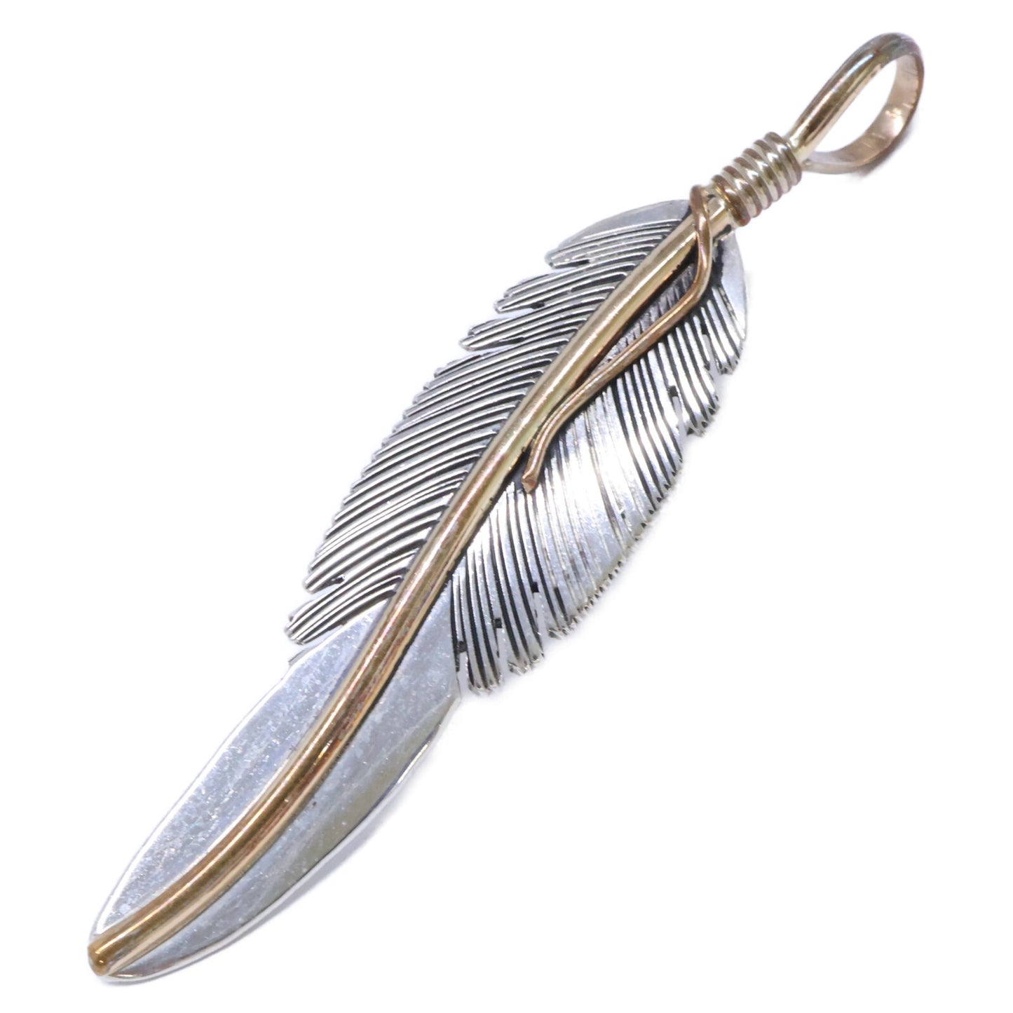 HARVEY MACE ハーヴィー メイス Sterling 12KGF フェザー ペンダントトップ