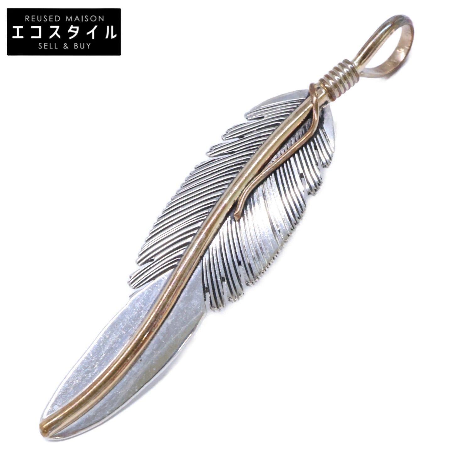HARVEY MACE ハーヴィー メイス Sterling 12KGF フェザー ペンダントトップ