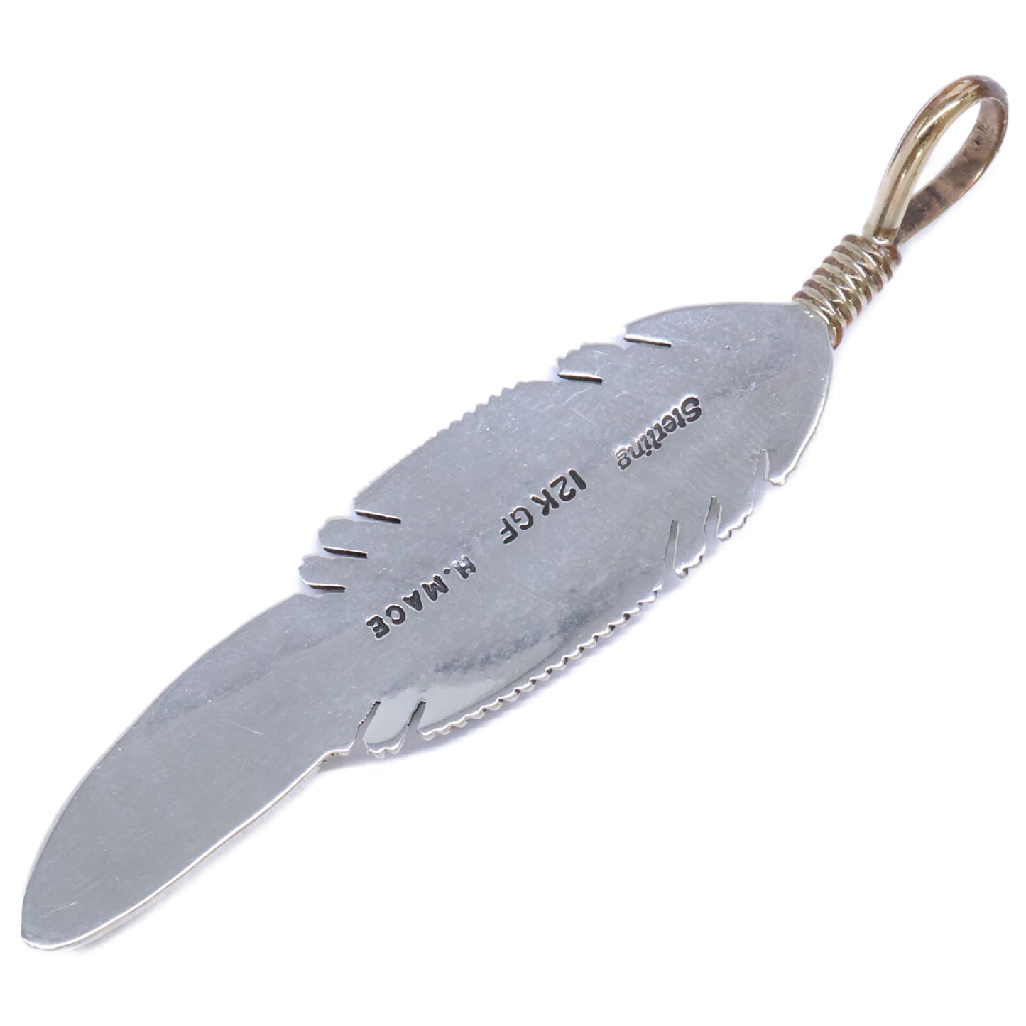 HARVEY MACE ハーヴィー メイス Sterling 12KGF フェザー ペンダントトップ