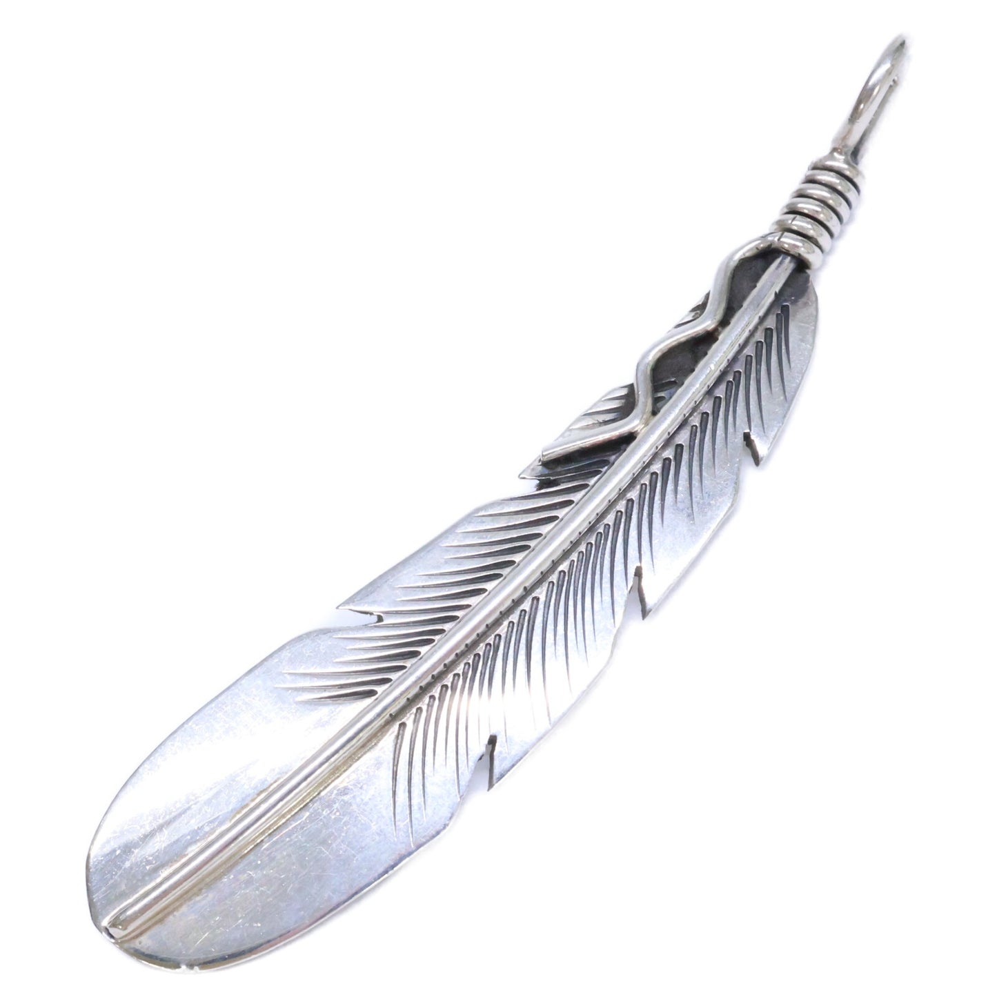 Joe Mace ジョーメイス STERLING刻印 イーグルフェザー ペンダントトップ