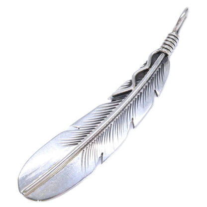 Joe Mace ジョーメイス STERLING刻印 イーグルフェザー ペンダントトップ