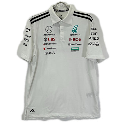 adidas アディダス JW0586 ホワイト Mercedes-AMG PETRONAS F1チーム ポロシャツ トップス