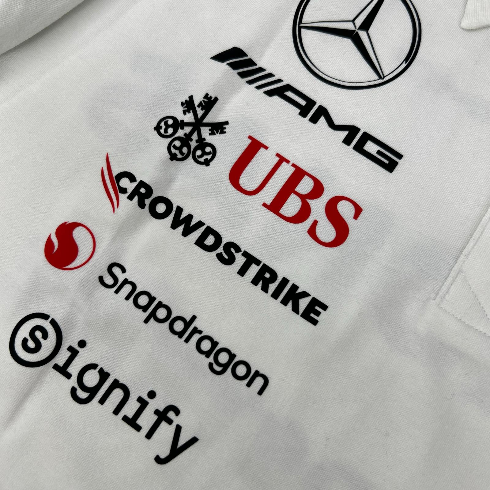 adidas アディダス JW0586 ホワイト Mercedes-AMG PETRONAS F1チーム ポロシャツ トップス