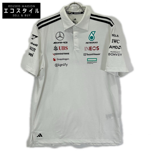 adidas アディダス JW0586 ホワイト Mercedes-AMG PETRONAS F1チーム ポロシャツ トップス