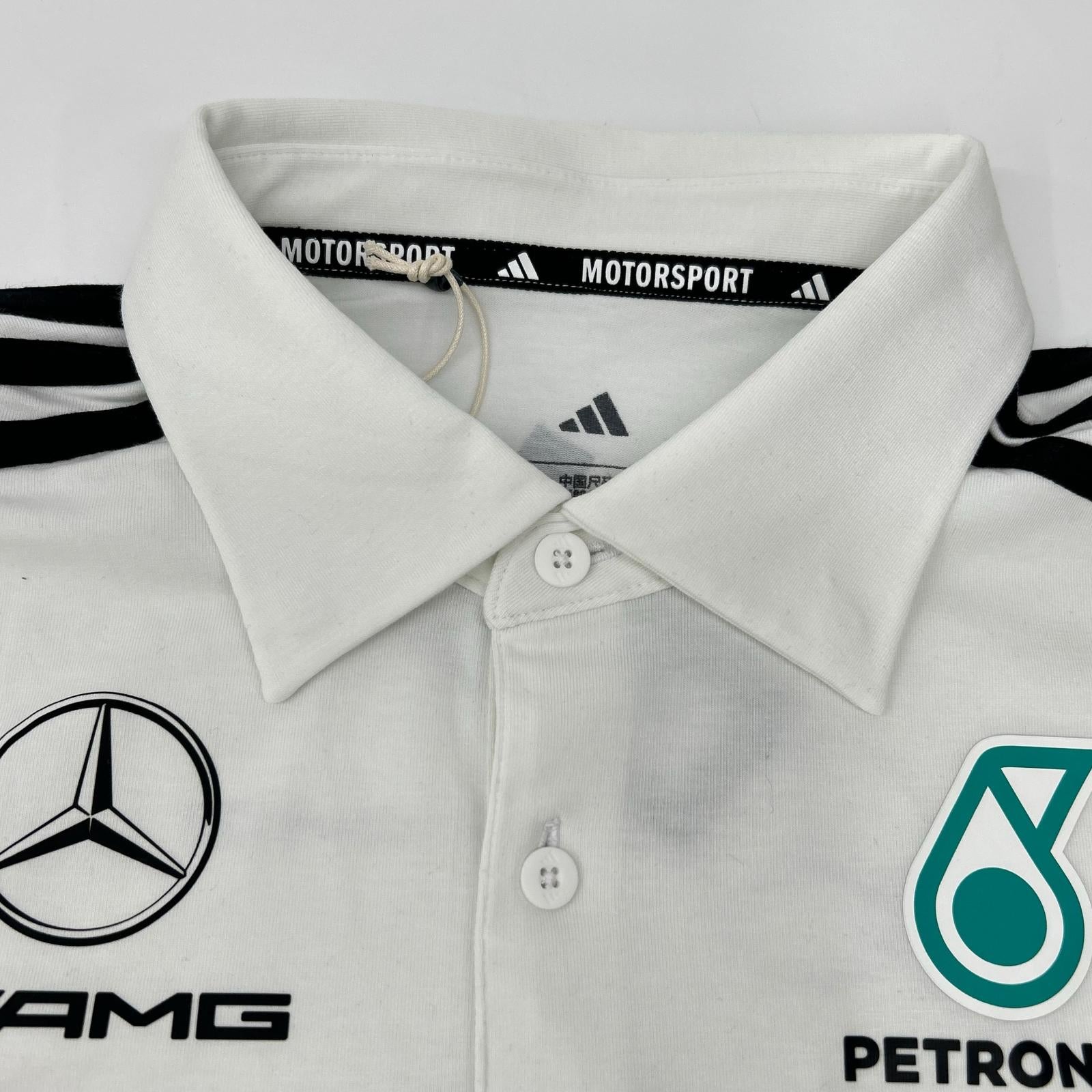 adidas アディダス JW0586 ホワイト Mercedes-AMG PETRONAS F1チーム ポロシャツ トップス