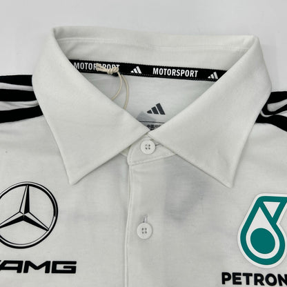 adidas アディダス JW0586 ホワイト Mercedes-AMG PETRONAS F1チーム ポロシャツ トップス
