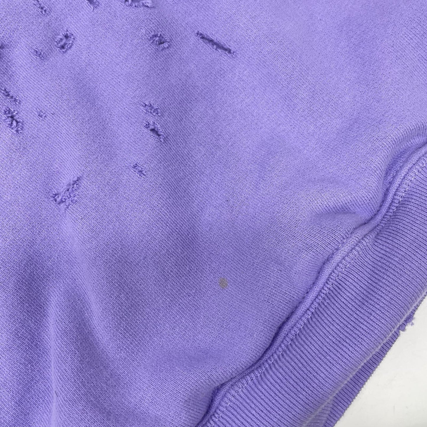 BALENCIAGA バレンシアガ 21年 659403 パープル DESTROYED HOODIE パーカー トップス
