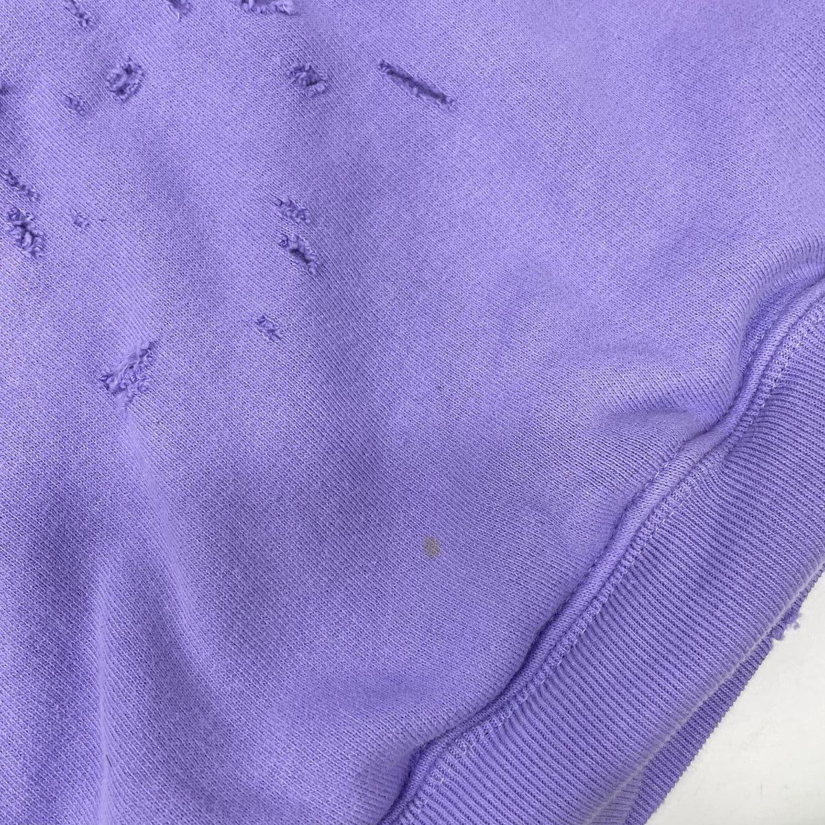 BALENCIAGA バレンシアガ 21年 659403 パープル DESTROYED HOODIE パーカー トップス