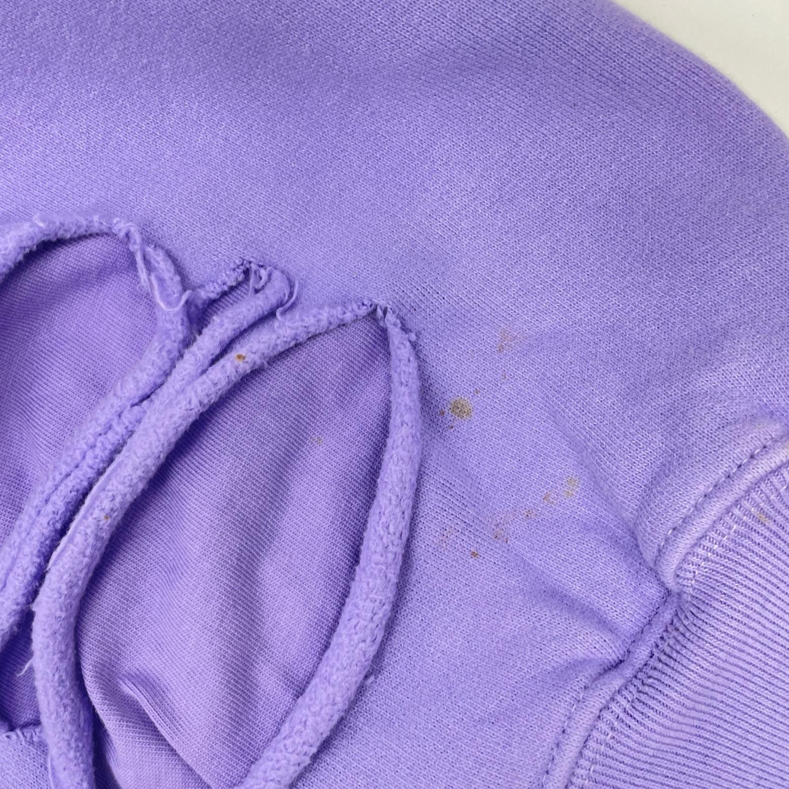 BALENCIAGA バレンシアガ 21年 659403 パープル DESTROYED HOODIE パーカー トップス