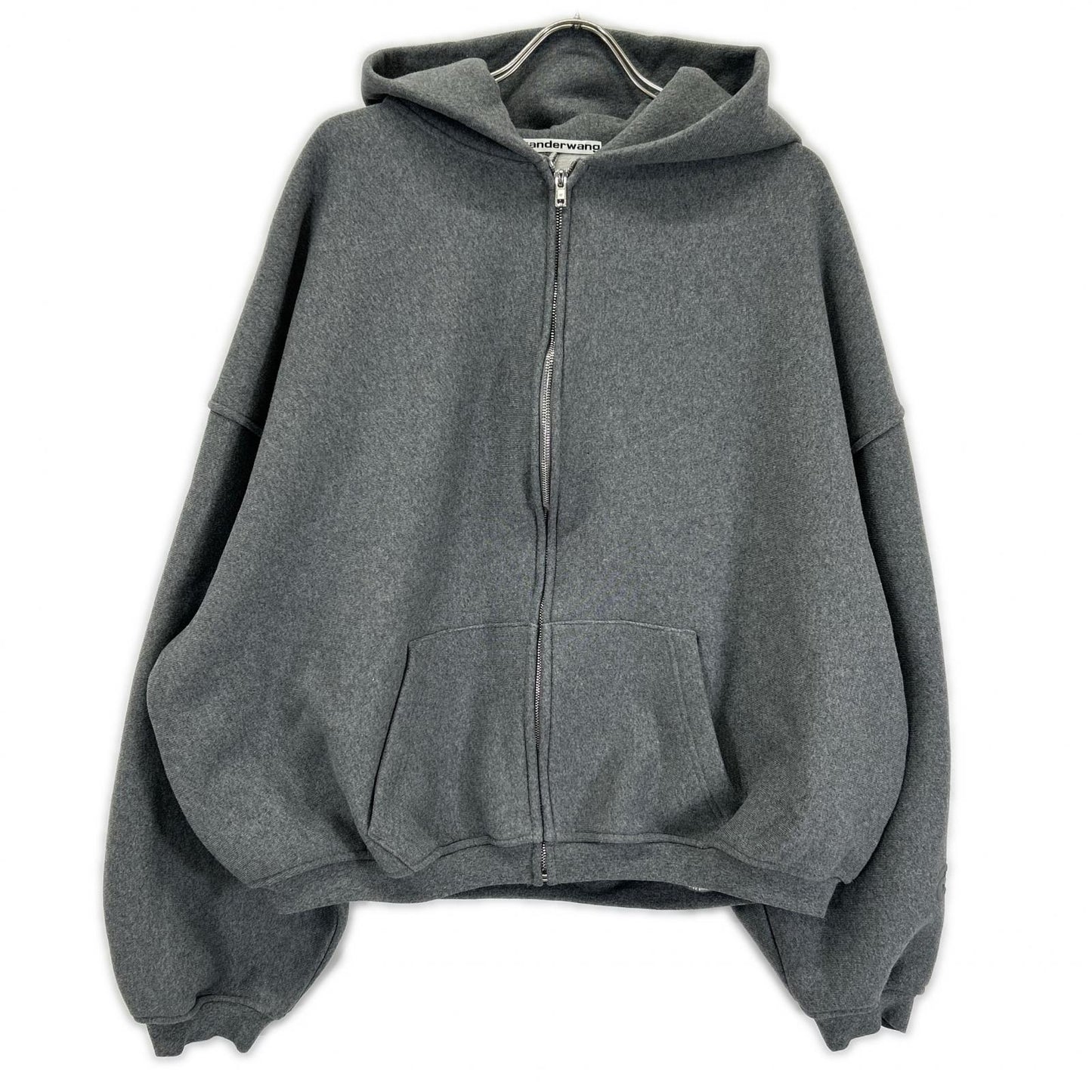 ALEXANDER WANG アレキサンダーワン 6CC2242051 グレー Dense Fleece Star ジップアップフーディ トップス