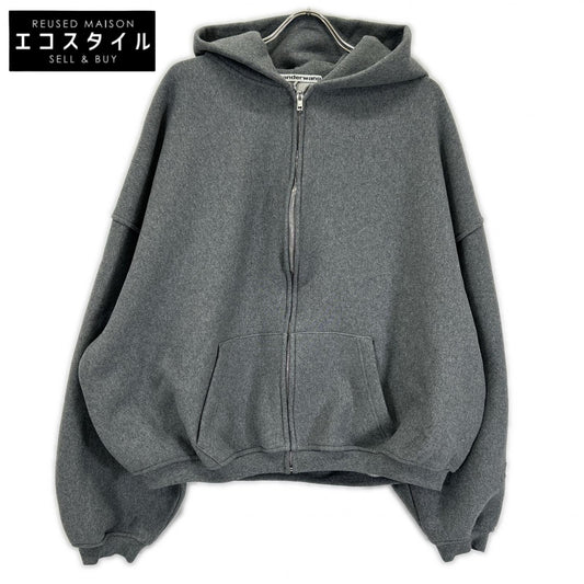 ALEXANDER WANG アレキサンダーワン 6CC2242051 グレー Dense Fleece Star ジップアップフーディ トップス