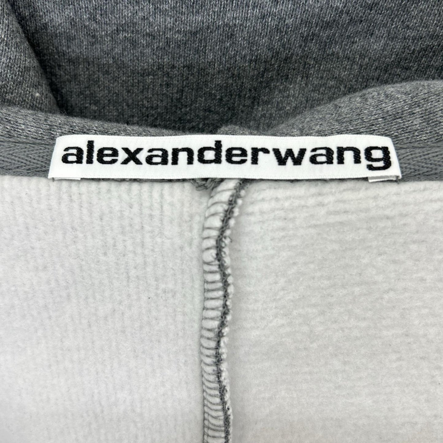 ALEXANDER WANG アレキサンダーワン 6CC2242051 グレー Dense Fleece Star ジップアップフーディ トップス