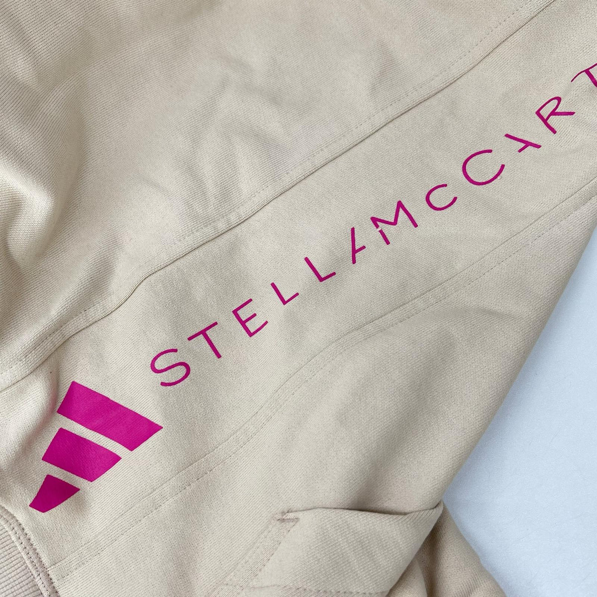 ADIDAS BY STELLA McCARTNEY アディダスバイステラマッカートニー ABW001 ベージュ スポーツウェア プルオン スウェットシャツ トップス