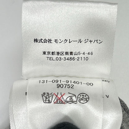 MONCLER モンクレール グレー コットン Vネック セーター トップス