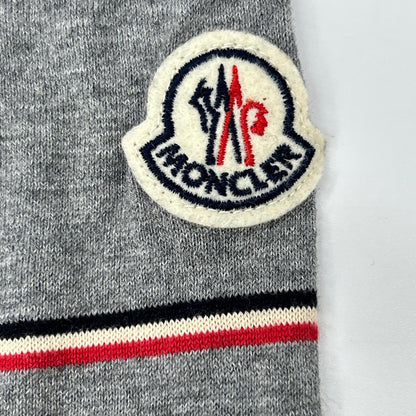 MONCLER モンクレール グレー コットン Vネック セーター トップス