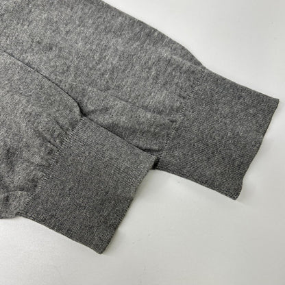 MONCLER モンクレール グレー コットン Vネック セーター トップス