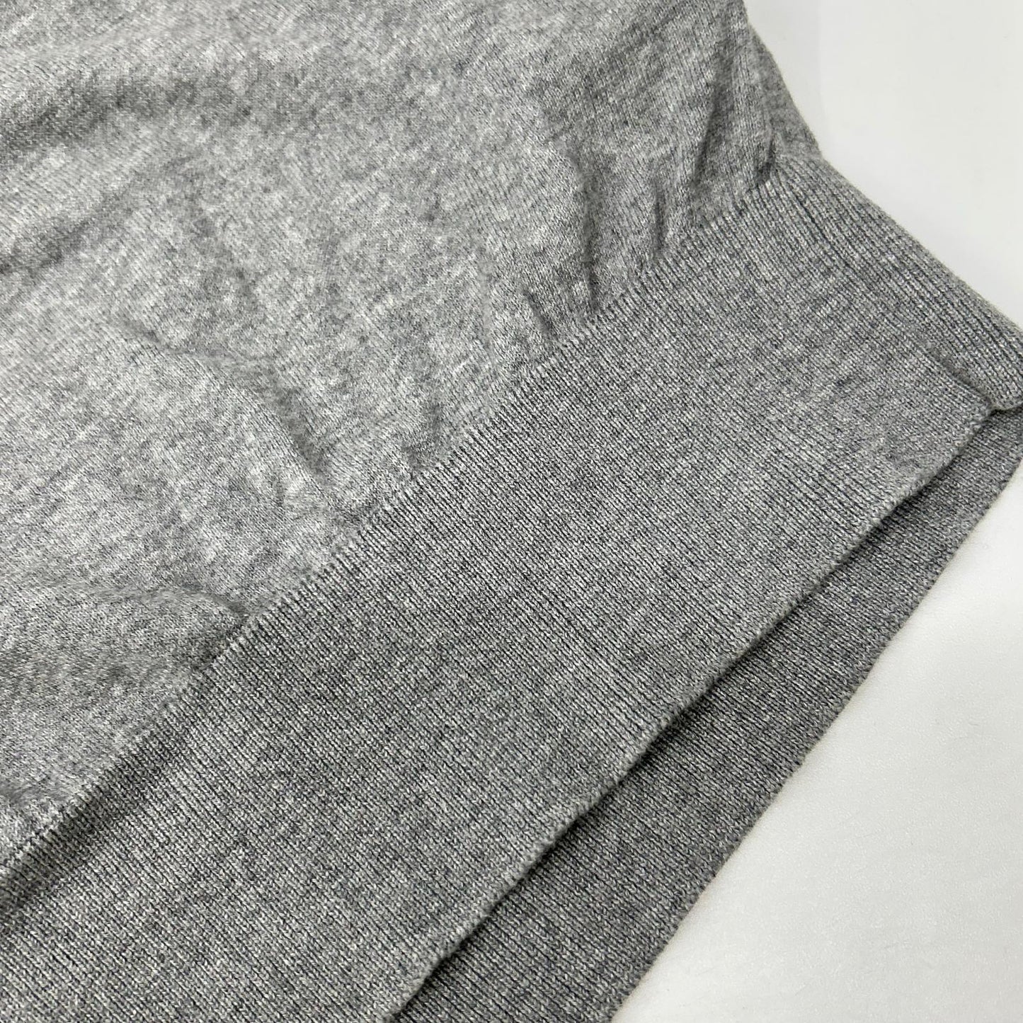 MONCLER モンクレール グレー コットン Vネック セーター トップス
