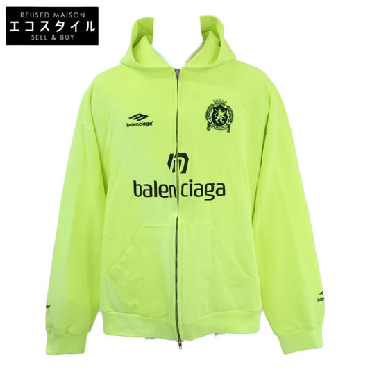 BALENCIAGA バレンシアガ 【国内正規/23年製】744457 Soccer Paris Zip-Hoodie ジップアップ パーカー トップス