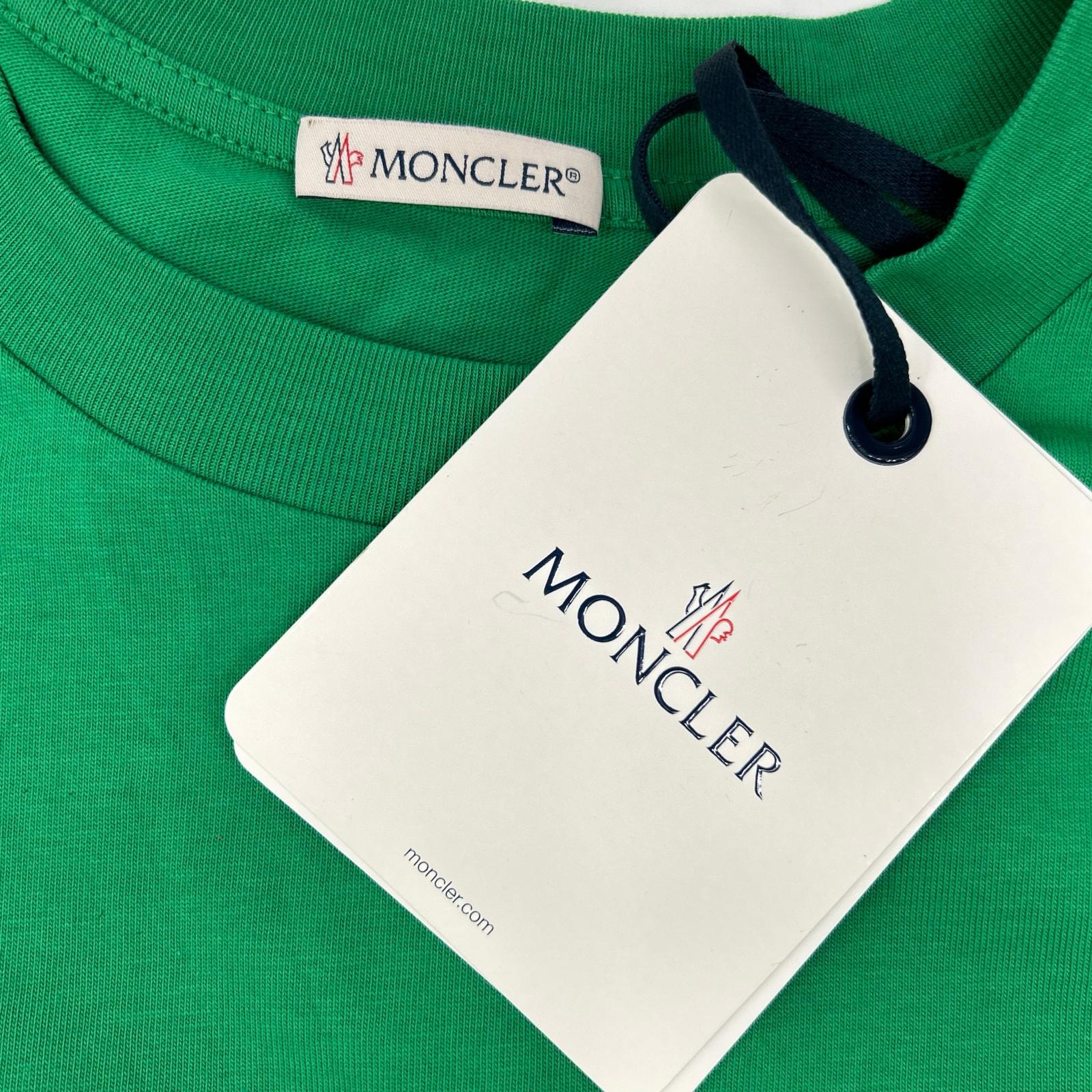 MONCLER モンクレール 22年 グリーン ロゴ SS TSHIRT トップス