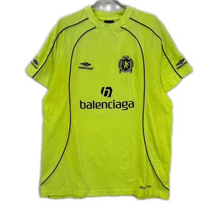BALENCIAGA バレンシアガ 23年 777705 イエロー PARIS SOCCER Tシャツ トップス