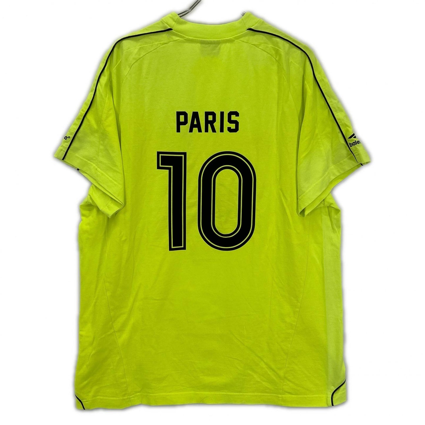 BALENCIAGA バレンシアガ 23年 777705 イエロー PARIS SOCCER Tシャツ トップス