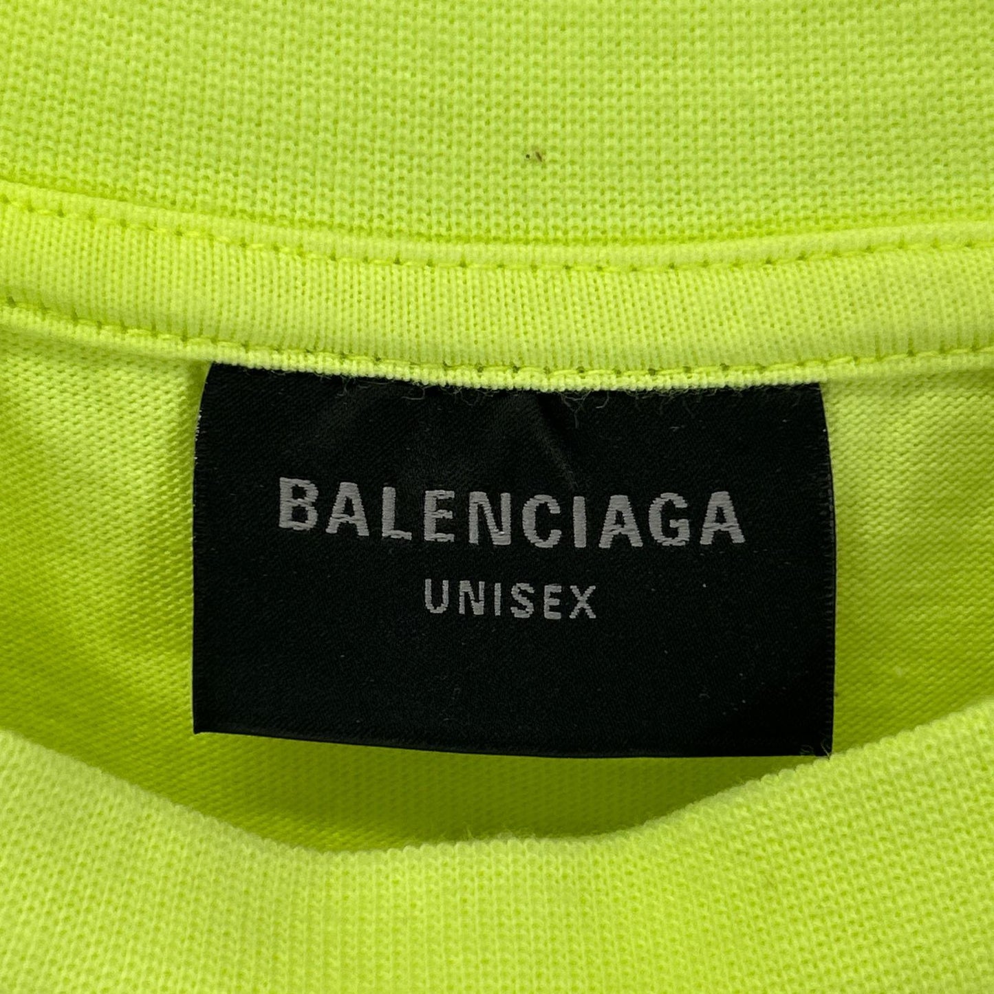 BALENCIAGA バレンシアガ 23年 777705 イエロー PARIS SOCCER Tシャツ トップス