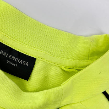 BALENCIAGA バレンシアガ 23年 777705 イエロー PARIS SOCCER Tシャツ トップス