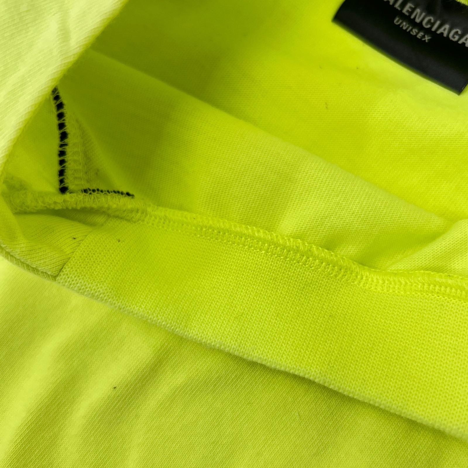BALENCIAGA バレンシアガ 23年 777705 イエロー PARIS SOCCER Tシャツ トップス