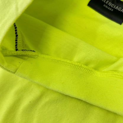 BALENCIAGA バレンシアガ 23年 777705 イエロー PARIS SOCCER Tシャツ トップス