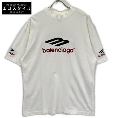 BALENCIAGA バレンシアガ 23年 764235 ホワイト 3B Sports icon Tシャツ トップス