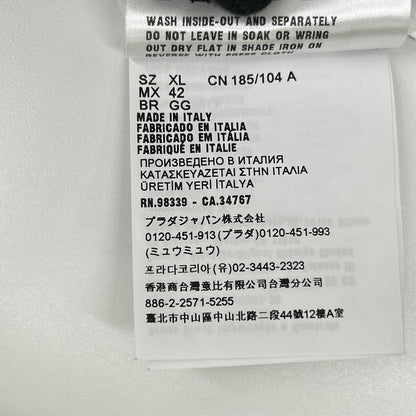PRADA プラダ 22年 UJN852 ホワイト コットン Tシャツ トップス